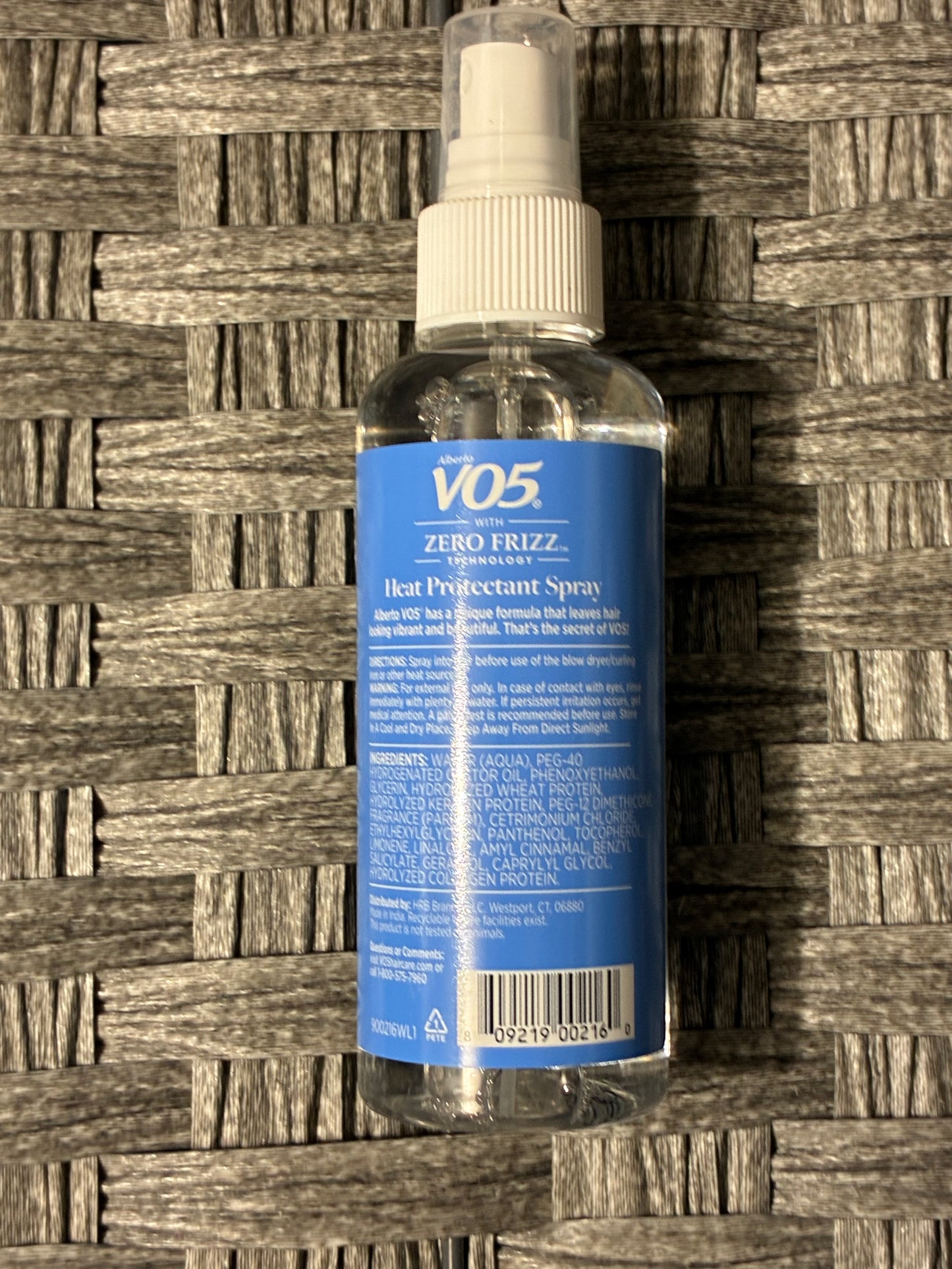 VO5 HEAT PROTECTANT SPRAY ZERO FRIZZ