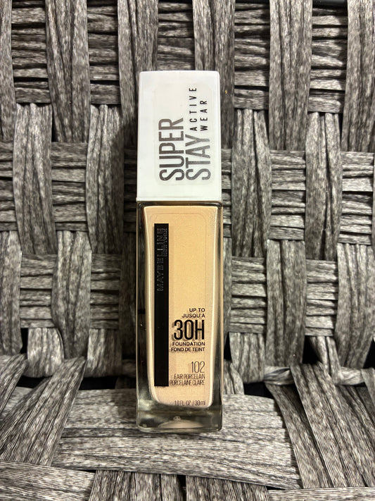 MAYBELLINE SUPER STAY ACTIVE WEAR LIQUID FOUNDATION - 102 FAIR PORCELAIN