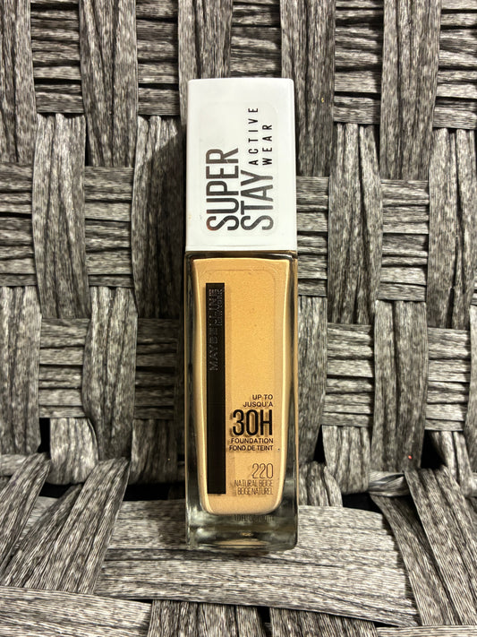 2 PACK - MAYBELLINE SUPER STAY ACTIVE WEAR LIQUID FOUNDATION - 220 NATURAL BEIGE