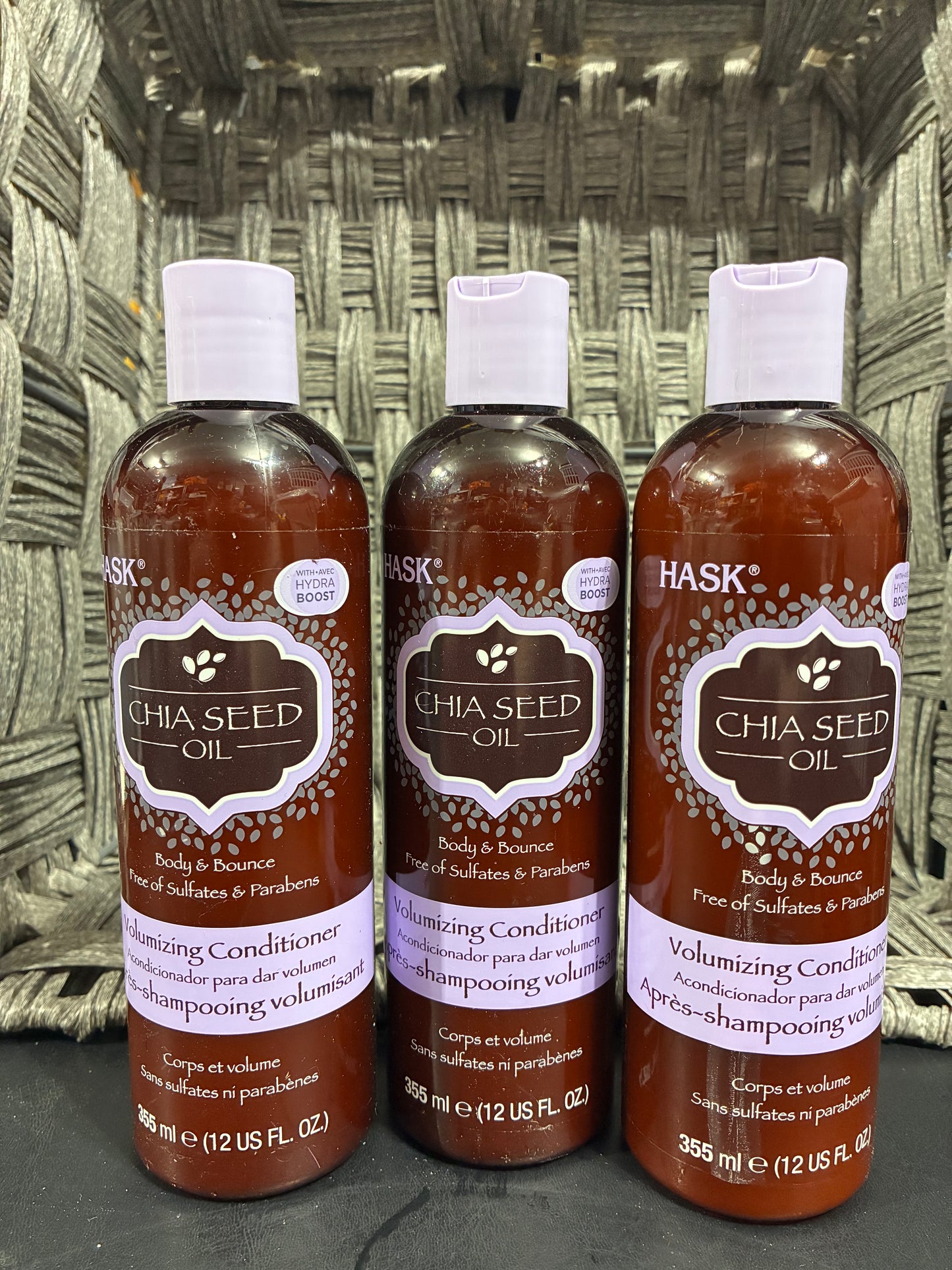 3 PACK - HASK CHIA SEED OIL VOLUMIZING CONDITIONER