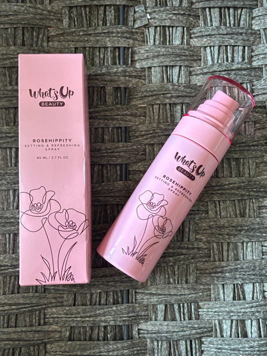 WHATS UP BEAUTY ROSEHIPPITY SETTING & REFRESHING SPRAY 80ML/2.7 FL OZ - NEW