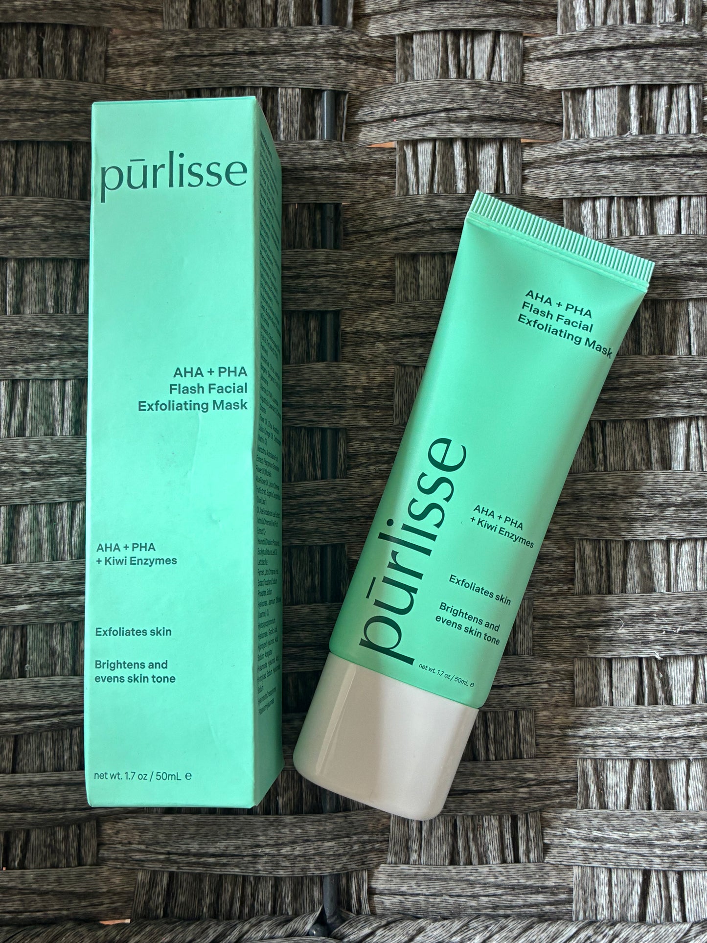 PURLISSE AHA + PHA FLASH FACIAL EXFOLIATING MASK 50ML/1.7OZ NEW
