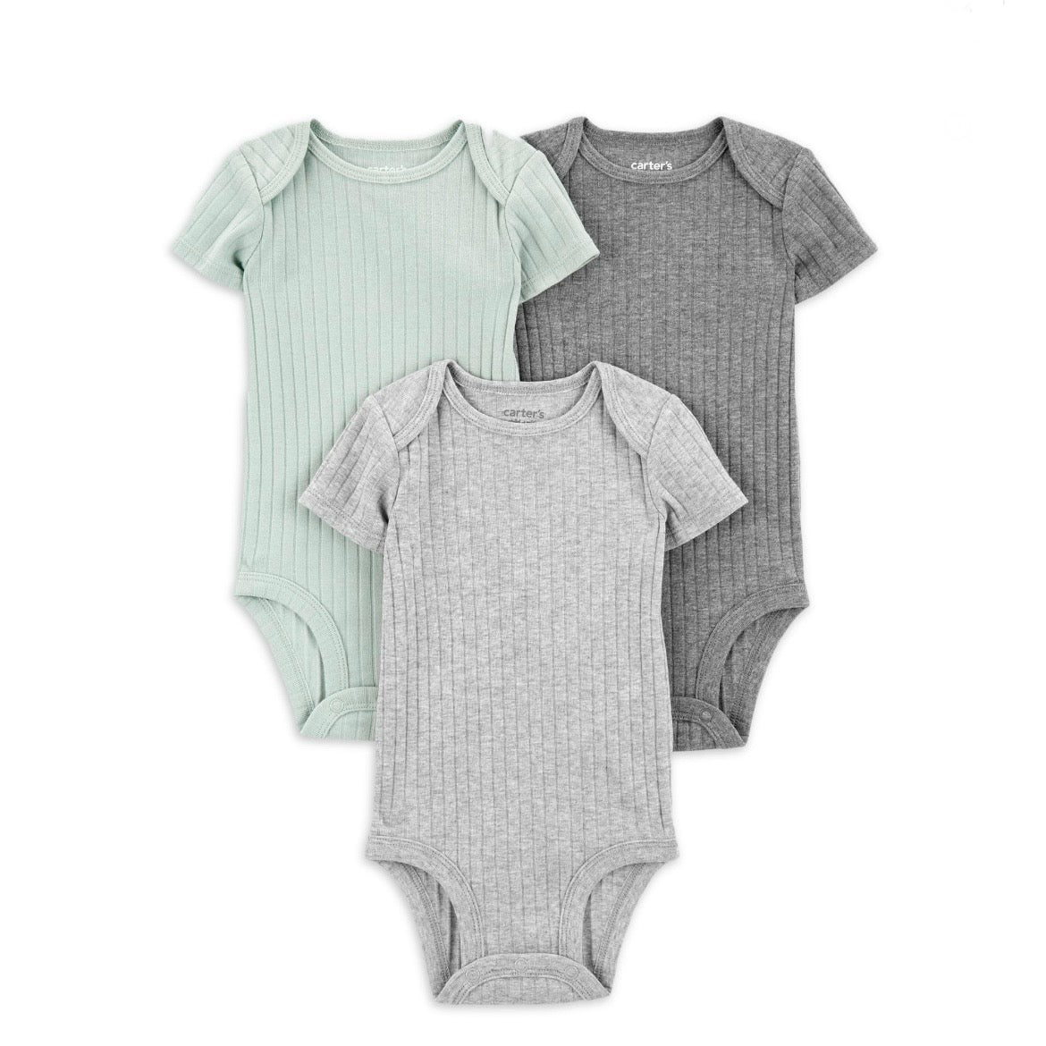 CARTER'S CHILD OF MINE BABY BOY PREEMIE 3-PACK BODYSUITS