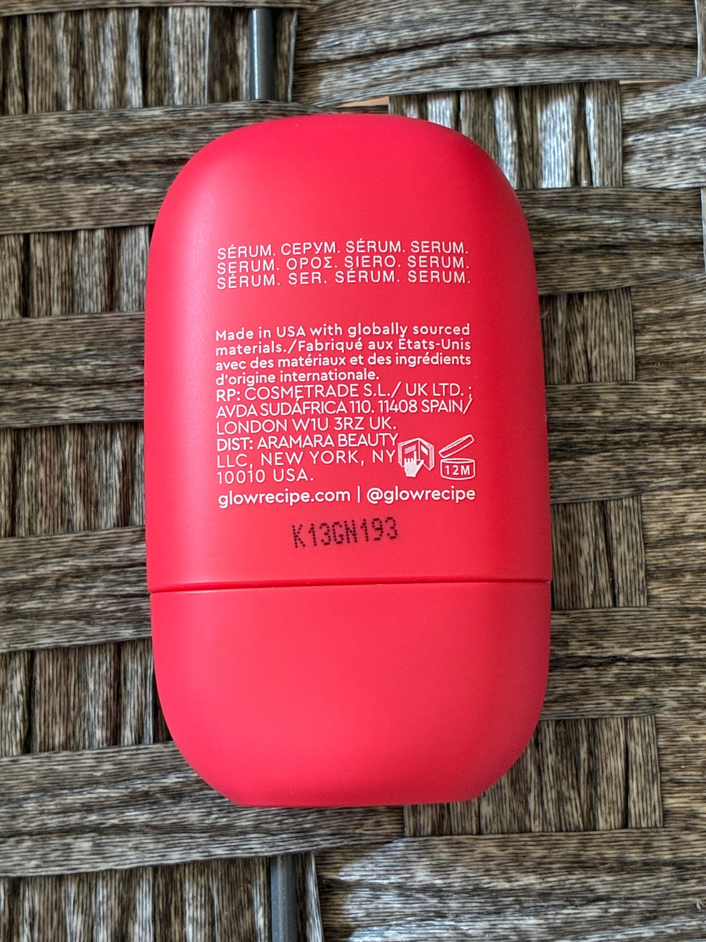 GLOW RECIPE STRAWBERRY BHA PORE-SMOOTH BLUR DROPS SERUM 30ML/1 FL OZ - NEW