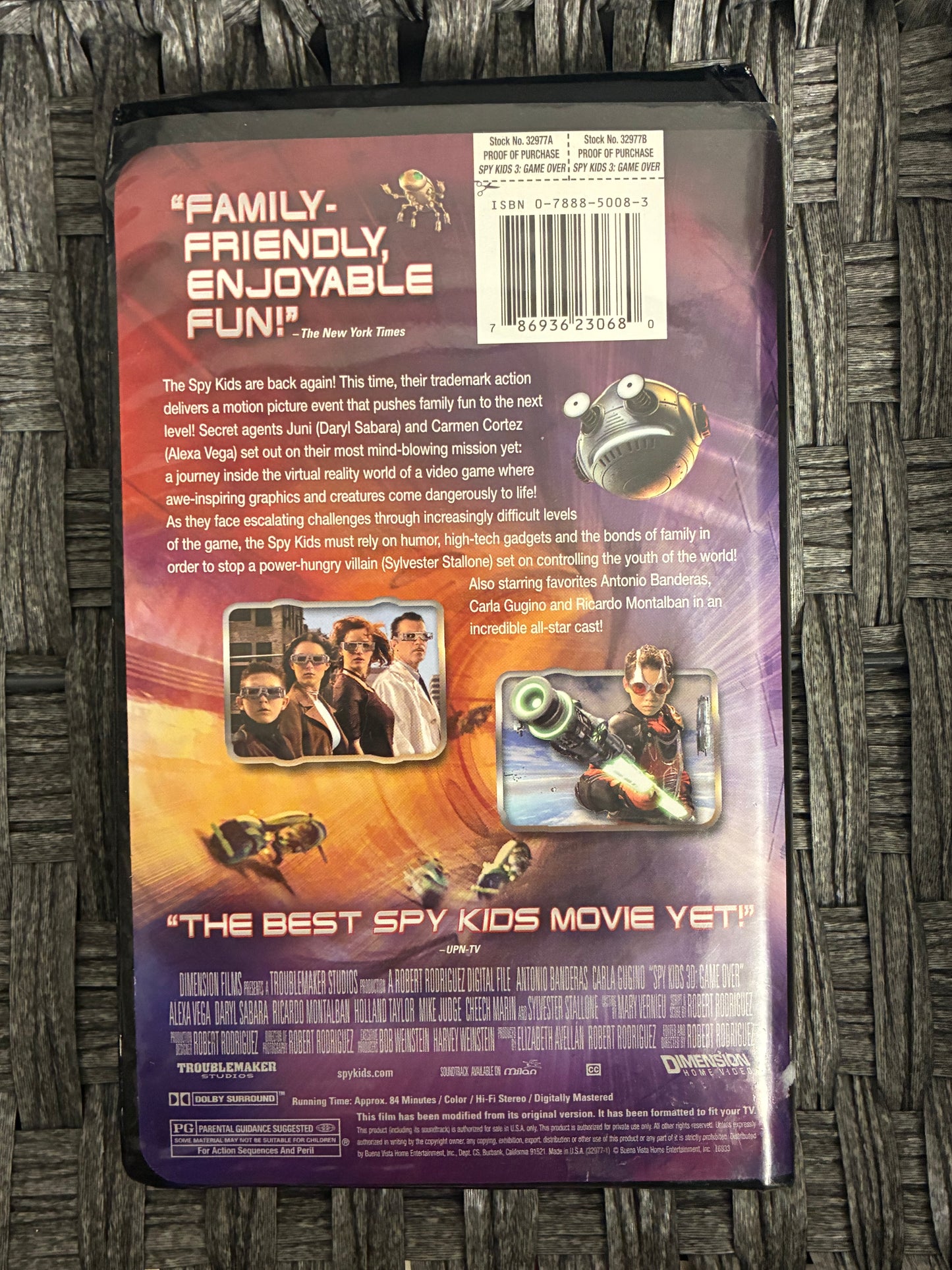 SPY KIDS 3: GAME OVER - VHS - PRE OWNED GOOD CONDITION