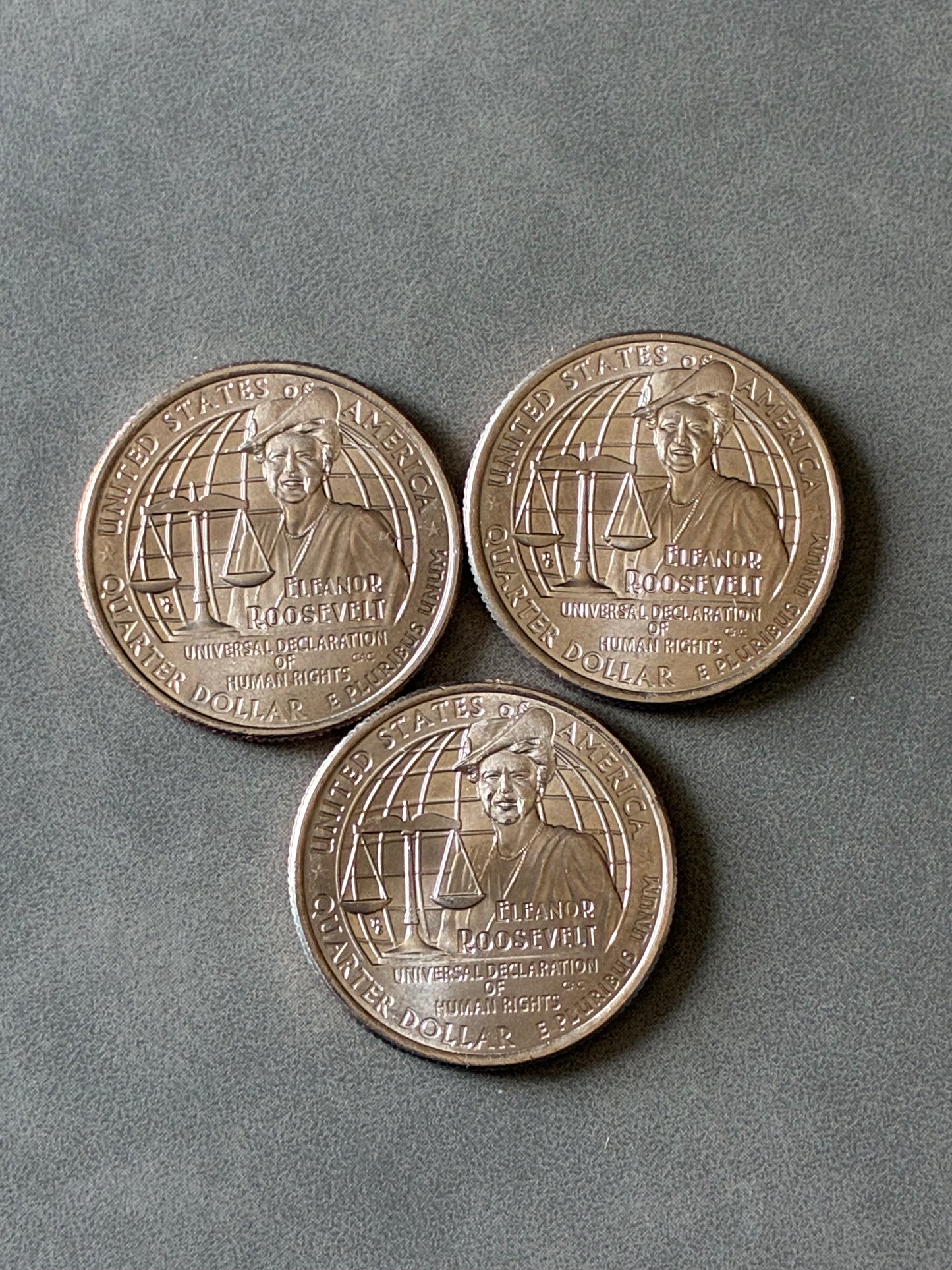 2023 P QUARTER FT. ELEANOR ROOSEVELT - 3X CIRC. GREAT CONDITION - "IN COD" ERROR