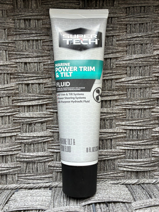 MARINE POWER STEERING SYSTEM TRIM & TILT HYDRAULIC FLUID 8FL OZ SUPER TECH NEW