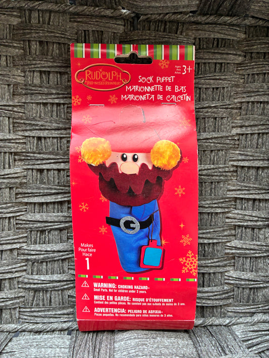 RUDOLPH THE RED-NOSED REINDEER SOCK PUPPET KIT