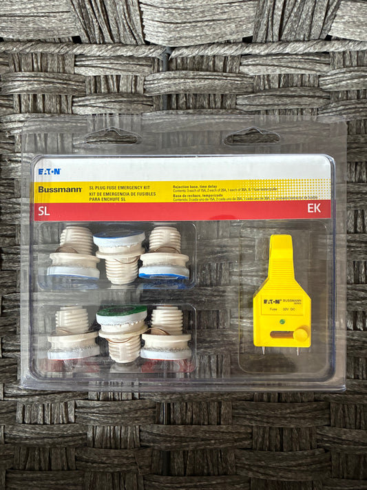 EATON BUSSMANN SL PLUG FUSE EMERGENCY KIT 2 PACK