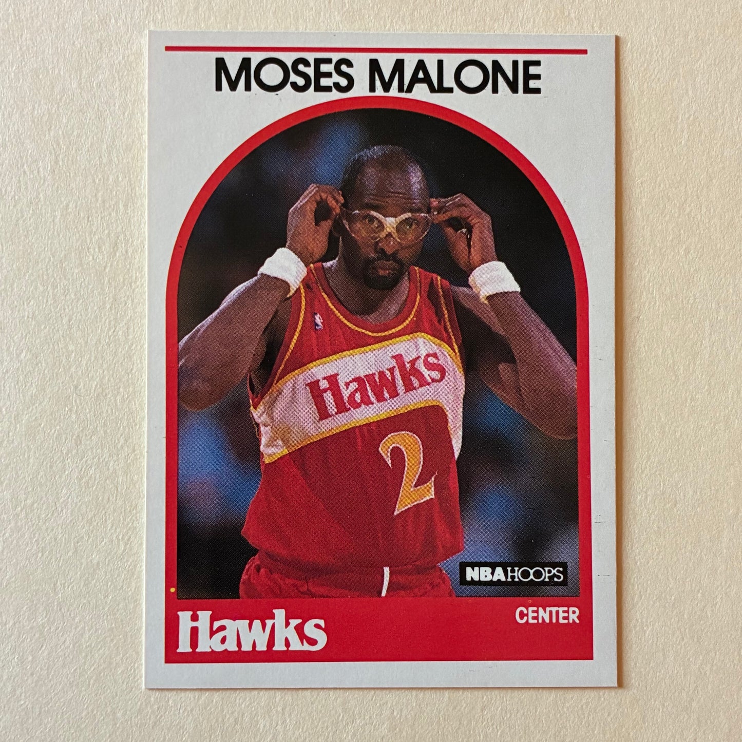 1989 NBA HOOPS - MOSES MALONE #290 (HAWKS)