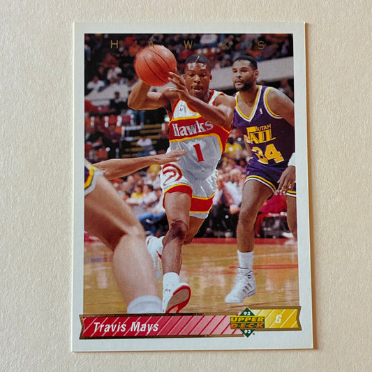 1992-1993 THE UPPER DECK NBA - TRAVIS MAYS #233