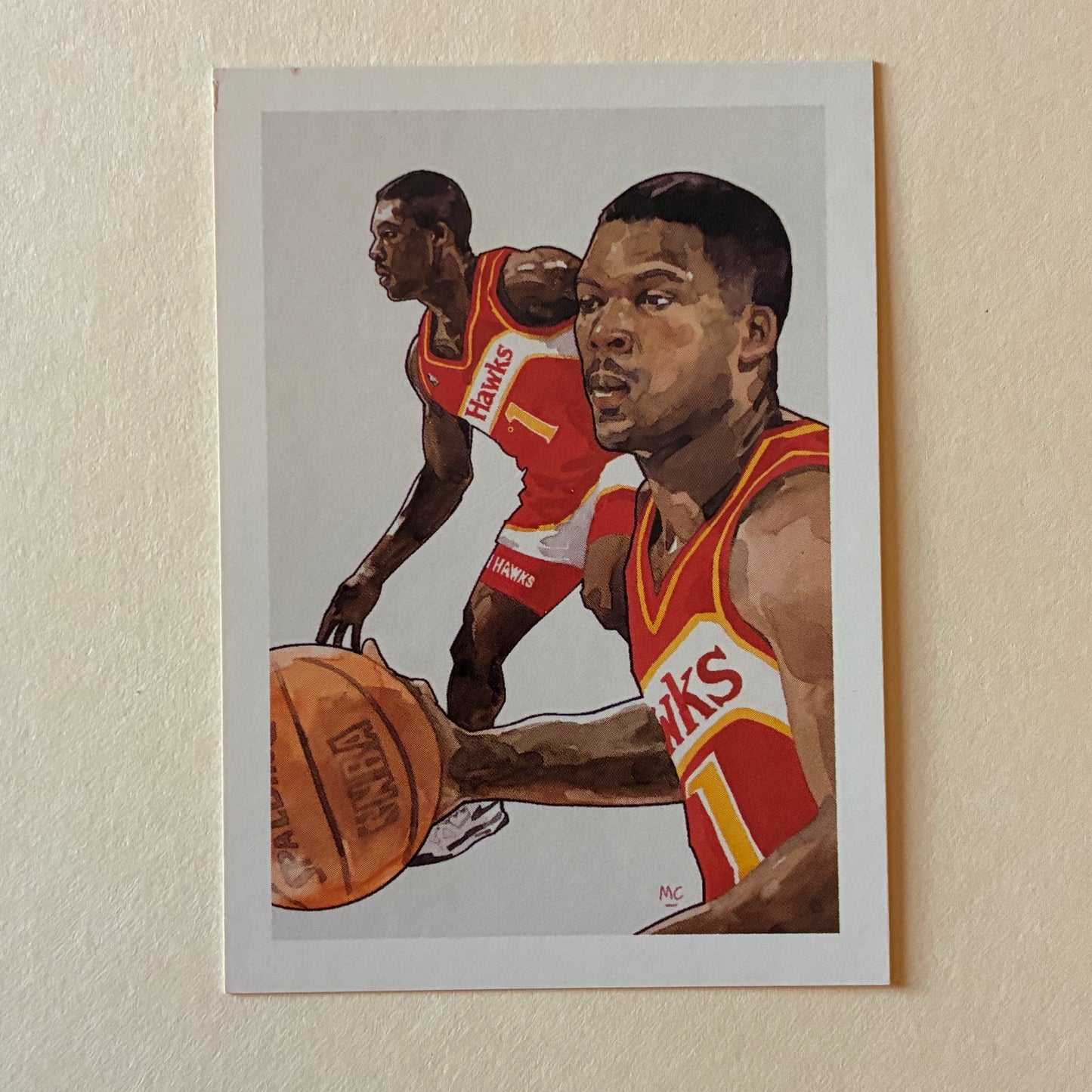 LOT OF 2 - 1991 NBA HOOPS - TRAVIS MAYS #503 (HAWKS)