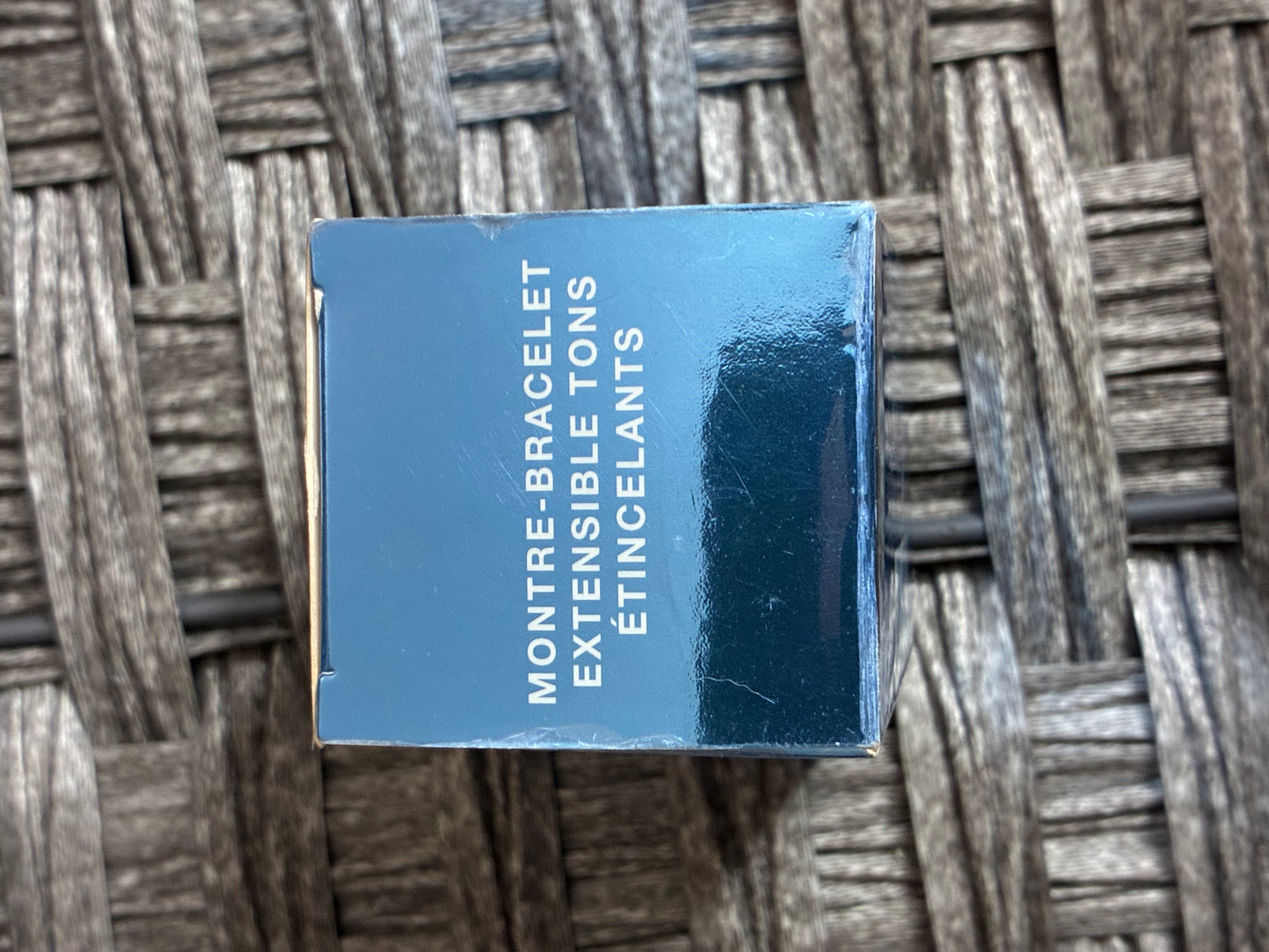 AVON SPARKLING TWO-TONE CUFF TO STRETCH QUARTZ WATCH - PRE OWNED