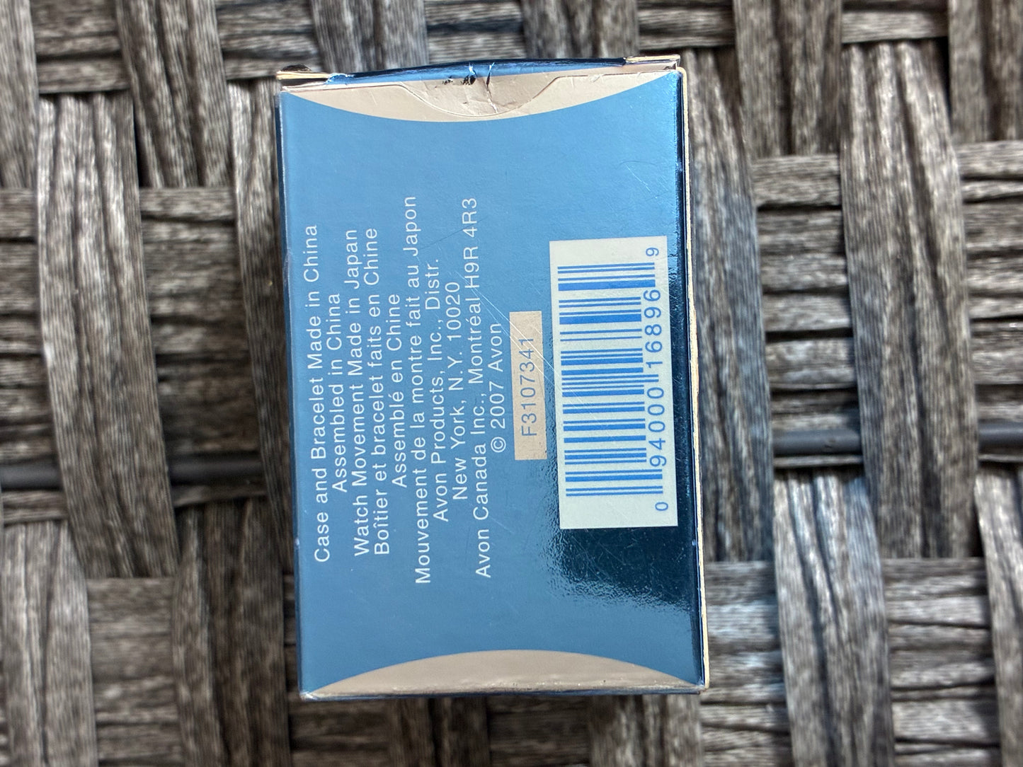 AVON SPARKLING TWO-TONE CUFF TO STRETCH QUARTZ WATCH - PRE OWNED