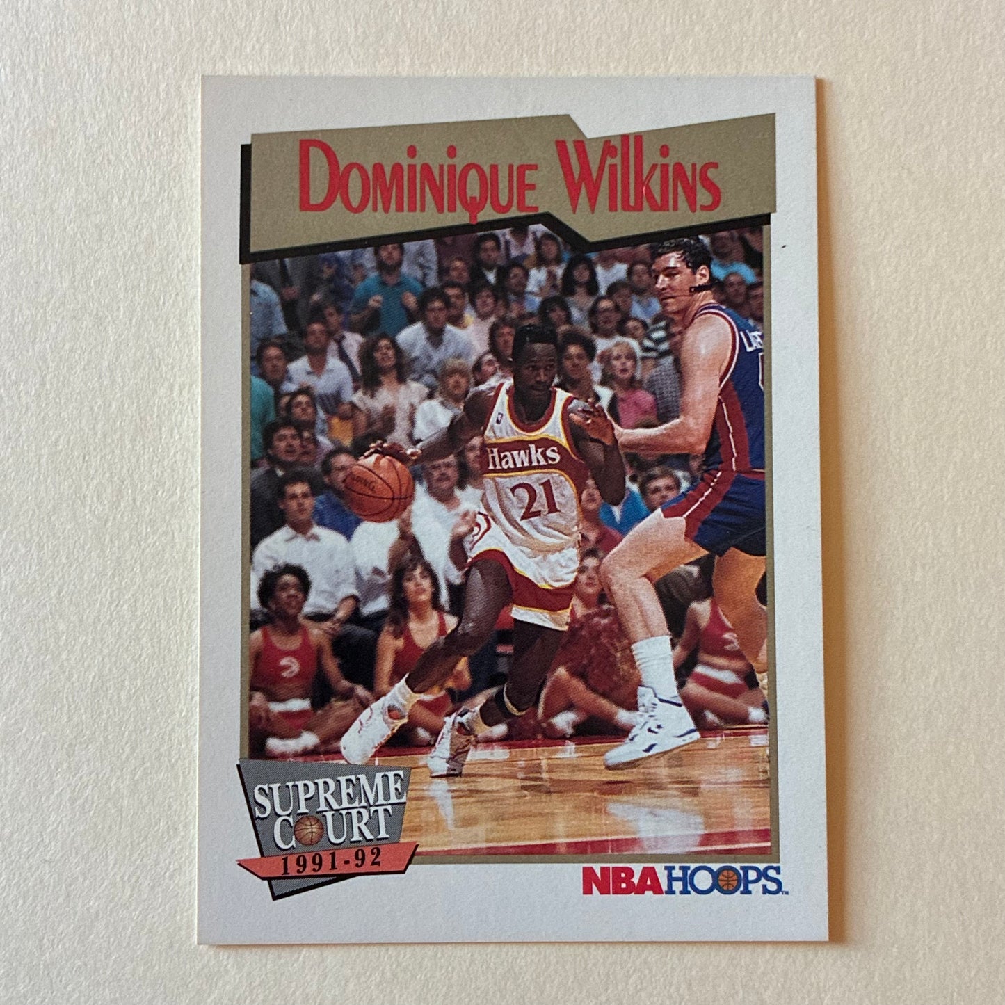 19921-1992 NBA HOOPS SUPREME COURT - DOMINIQUE WILKINS #449 (HAWKS)