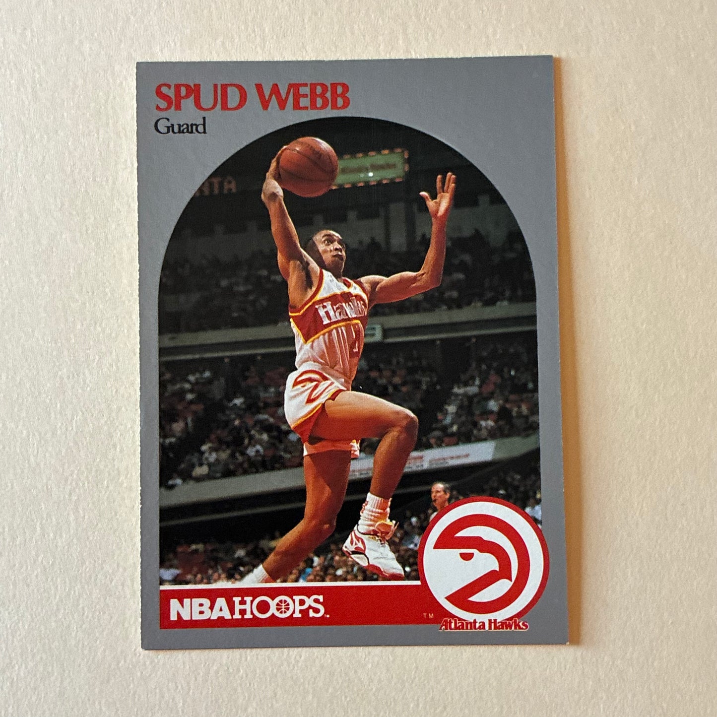 1990-1991 NBA HOOPS - SPUD WEBB #35 (HAWKS)