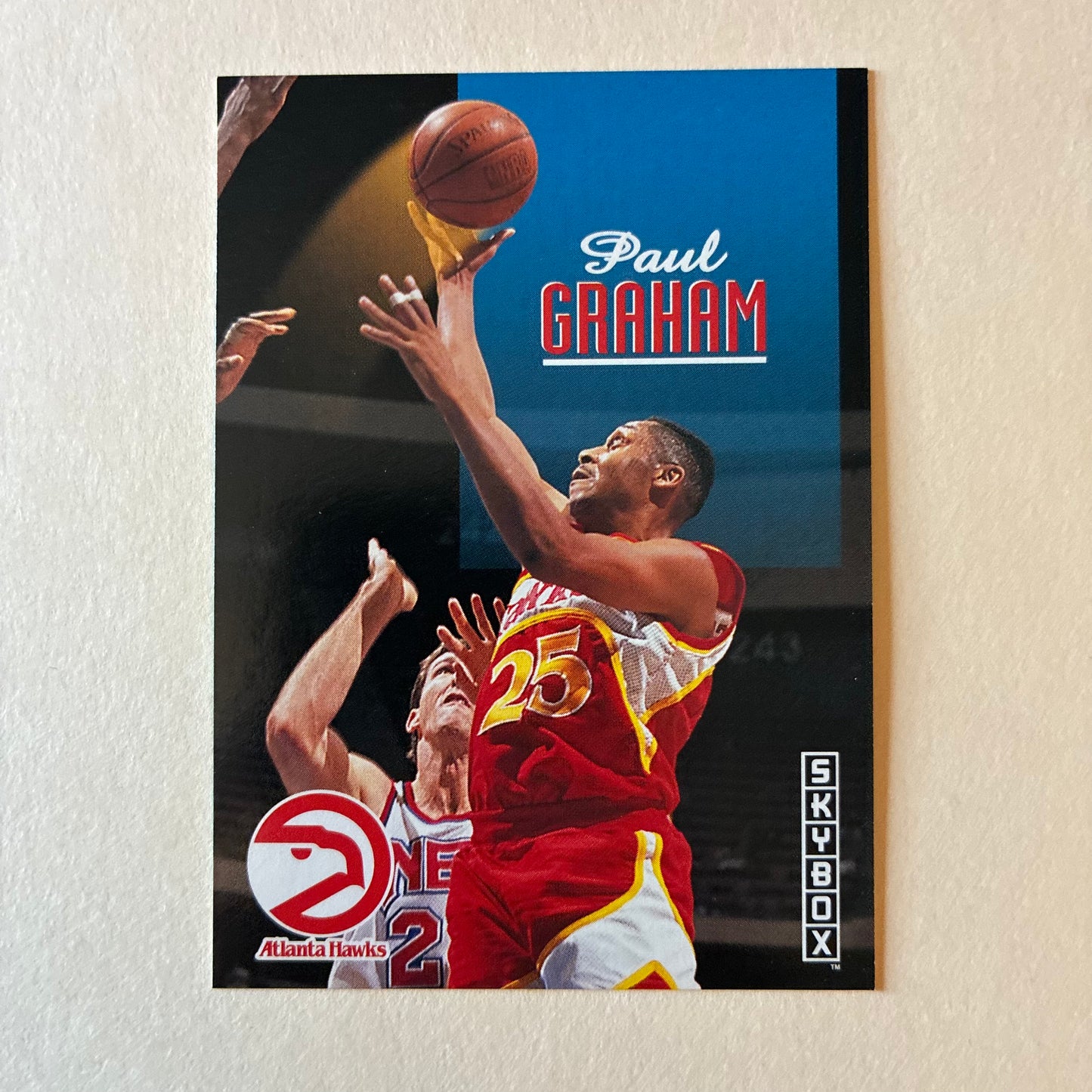 1992 SKYBOX TRADING CARD - PAUL GRAHAM #4 (HAWKS) - GOOD COND.