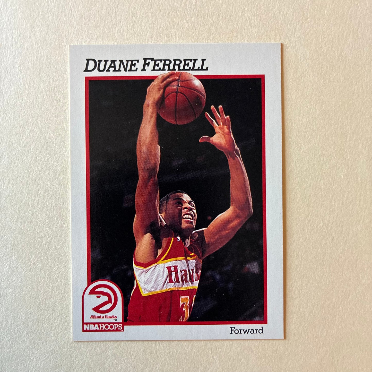 1991-1992 NBA HOOPS - DUANE FERRELL #332 (HAWKS)
