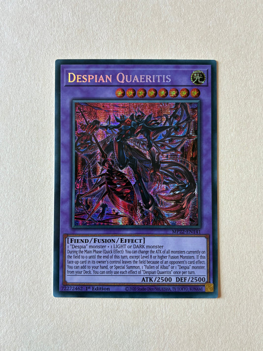 YU-GI-OH TCG - DESPIAN QUAERITIS MP22-EN141 HOLO 1ST EDITION