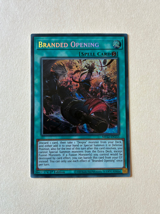 YU-GI-OH TCG - BRANDED OPENING MP22-EN155 HOLO 1ST EDITION SPELL CARD