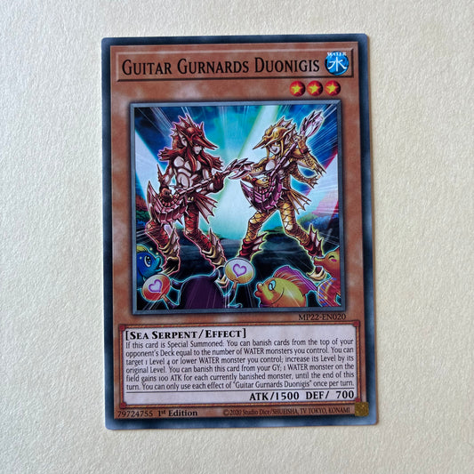 2020 YU-GI-OH! TCG - GUITAR GURNARDS DUONIGIS (MP22-EN020) 1ST EDITION