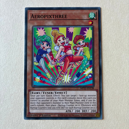 2020 YU-GI-OH! TCG - AEROPIXTHREE (MP22-EN138) 1ST EDITION