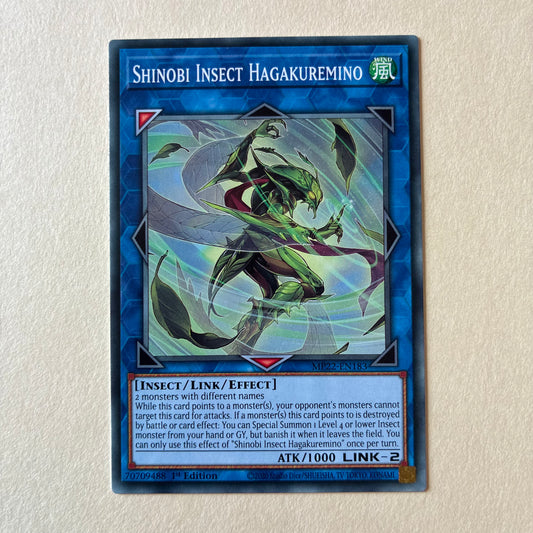 2020 YU-GI-OH! TCG - SHINOBI INSECT HAGAKUREMINO (MP22-EN183) 1ST EDITION