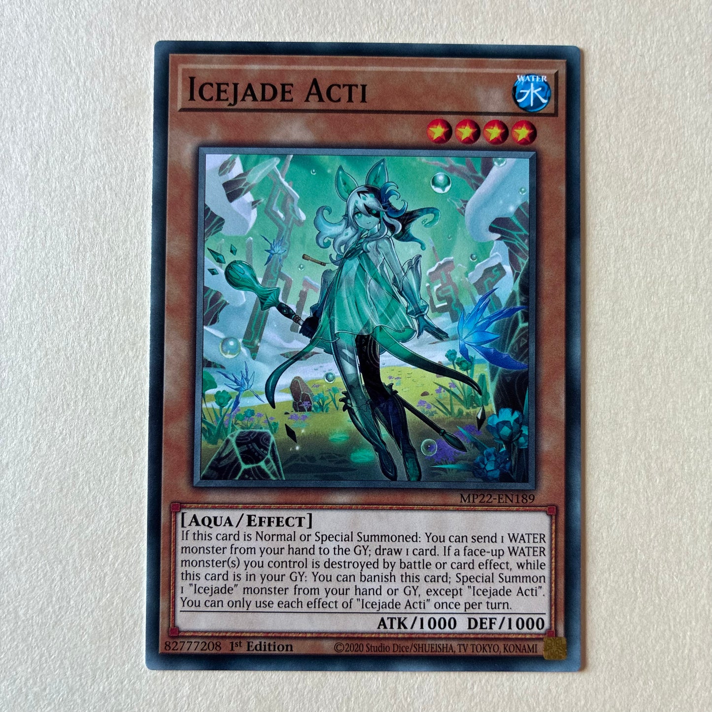 2020 YU-GI-OH! TCG - ICEJADE ACTI (MP22-EN189) 1ST EDITION