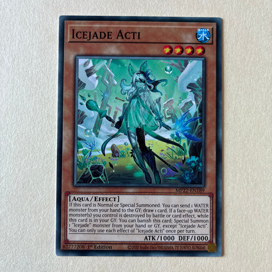2020 YU-GI-OH! TCG - ICEJADE ACTI (MP22-EN189) 1ST EDITION