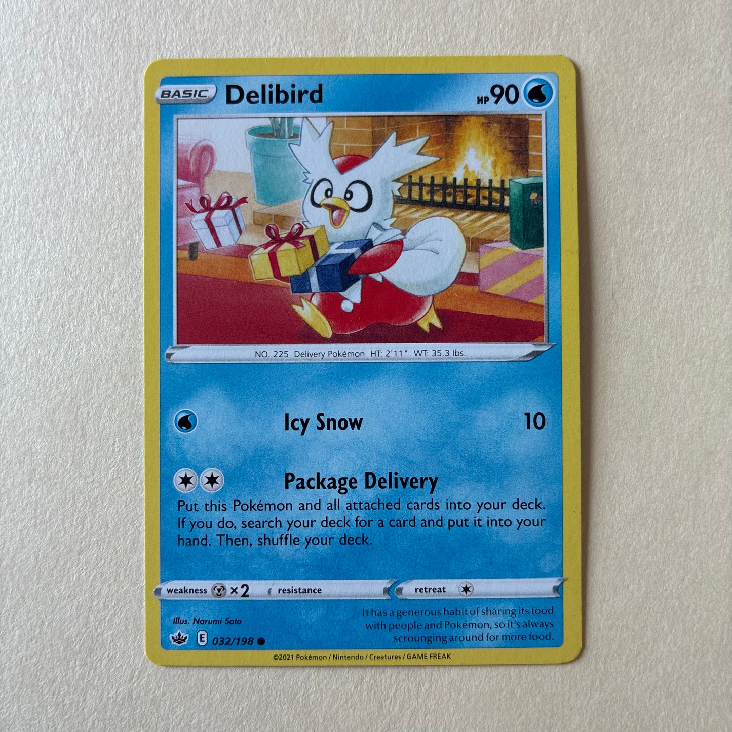 2021 POKEMON TCG - DELIBIRD 032/198