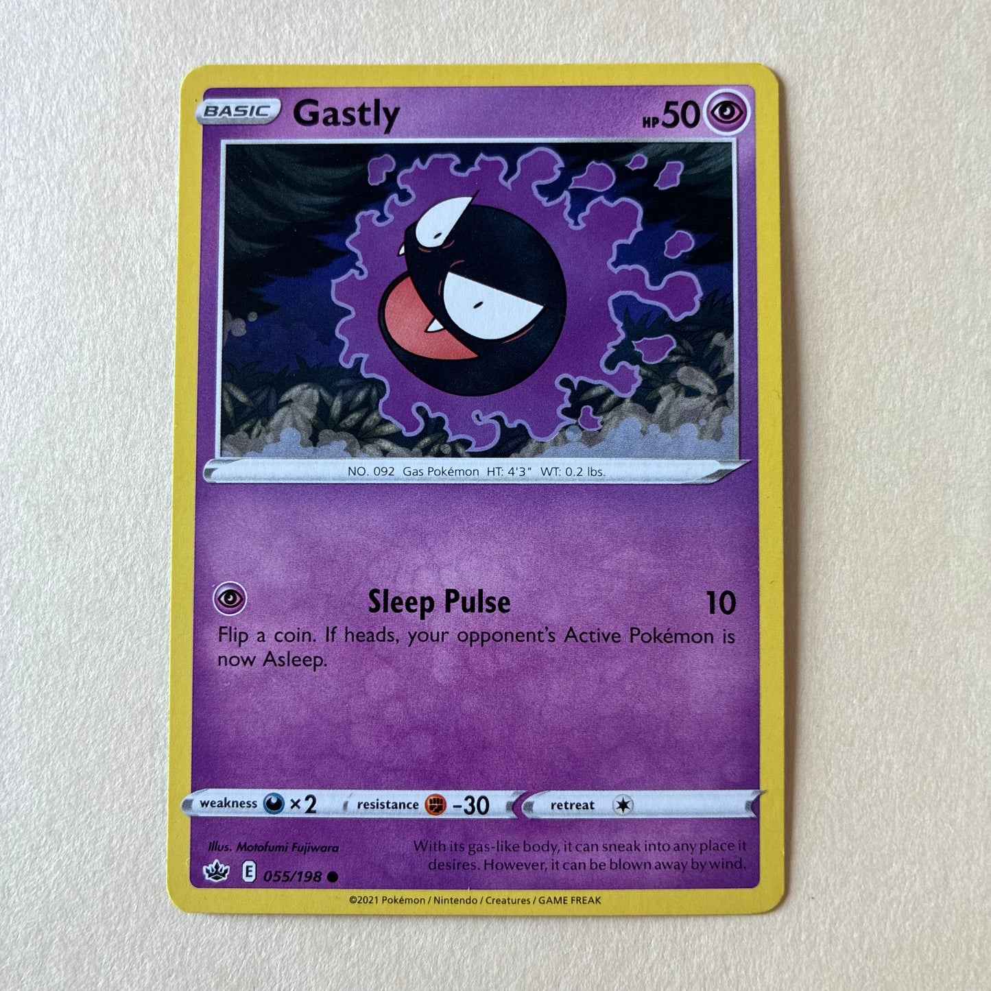 2021 POKEMON TCG - GASTLY 055/198
