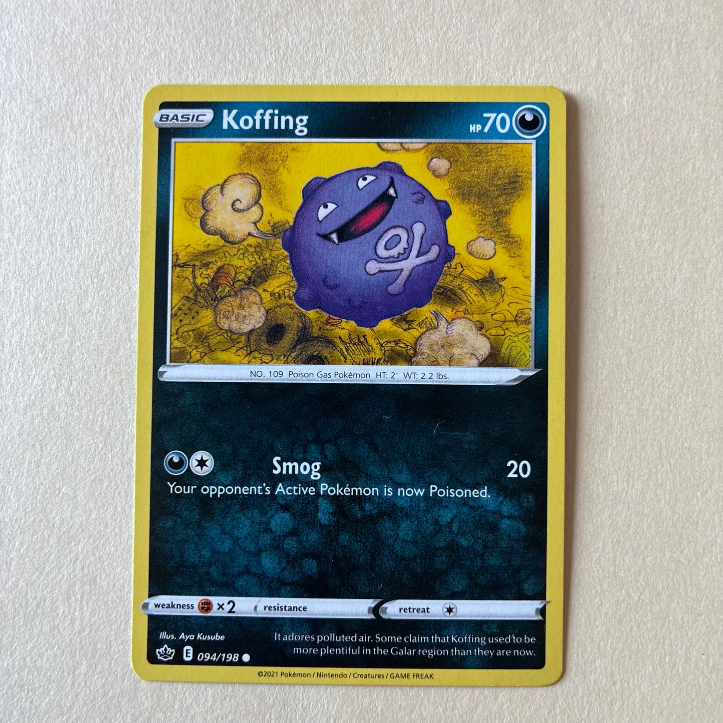 2021 POKEMON TCG - KOFFING 094/198