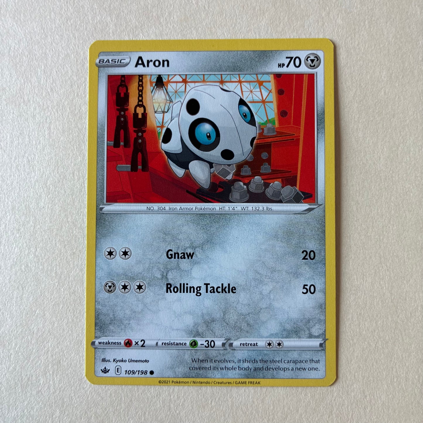 2021 POKEMON TCG - ARON 109/198