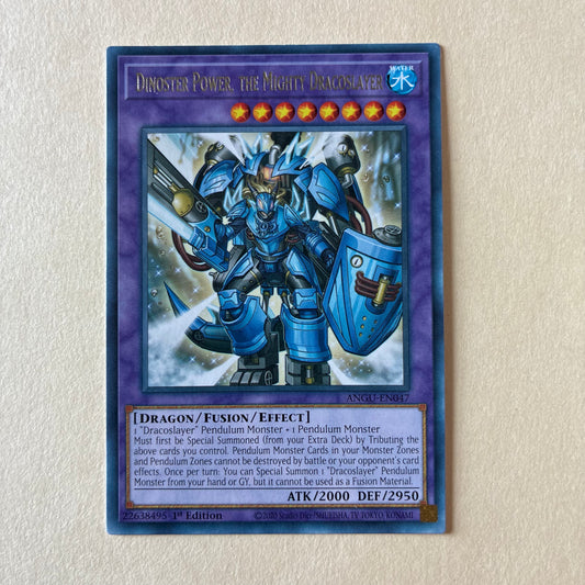 YU-GI-OH! TCG - DINOSTER POWER, THE MIGHTY DRAGOSLAYER ANGU-EN047 1ST EDITION