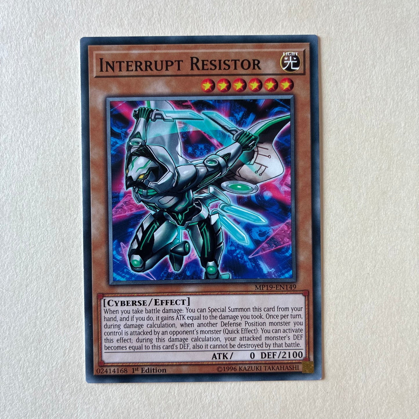 YU-GI-OH! TCG - INTERRUPT RESISTOR MP19-EN149 1ST EDITION