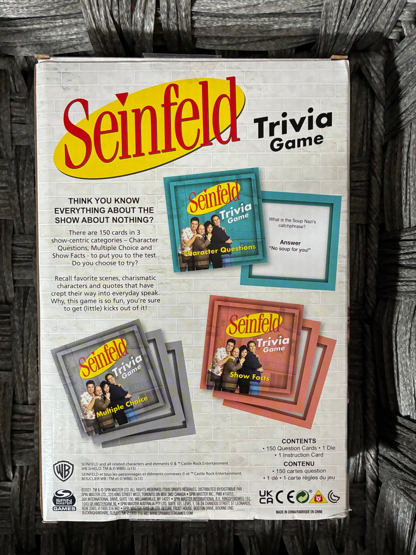 READY TO ROLL SEINFELD TRIVIA GAME