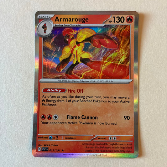 2024 POKEMON TCG PAF - ARMAROUGE 015/091 (HOLO)