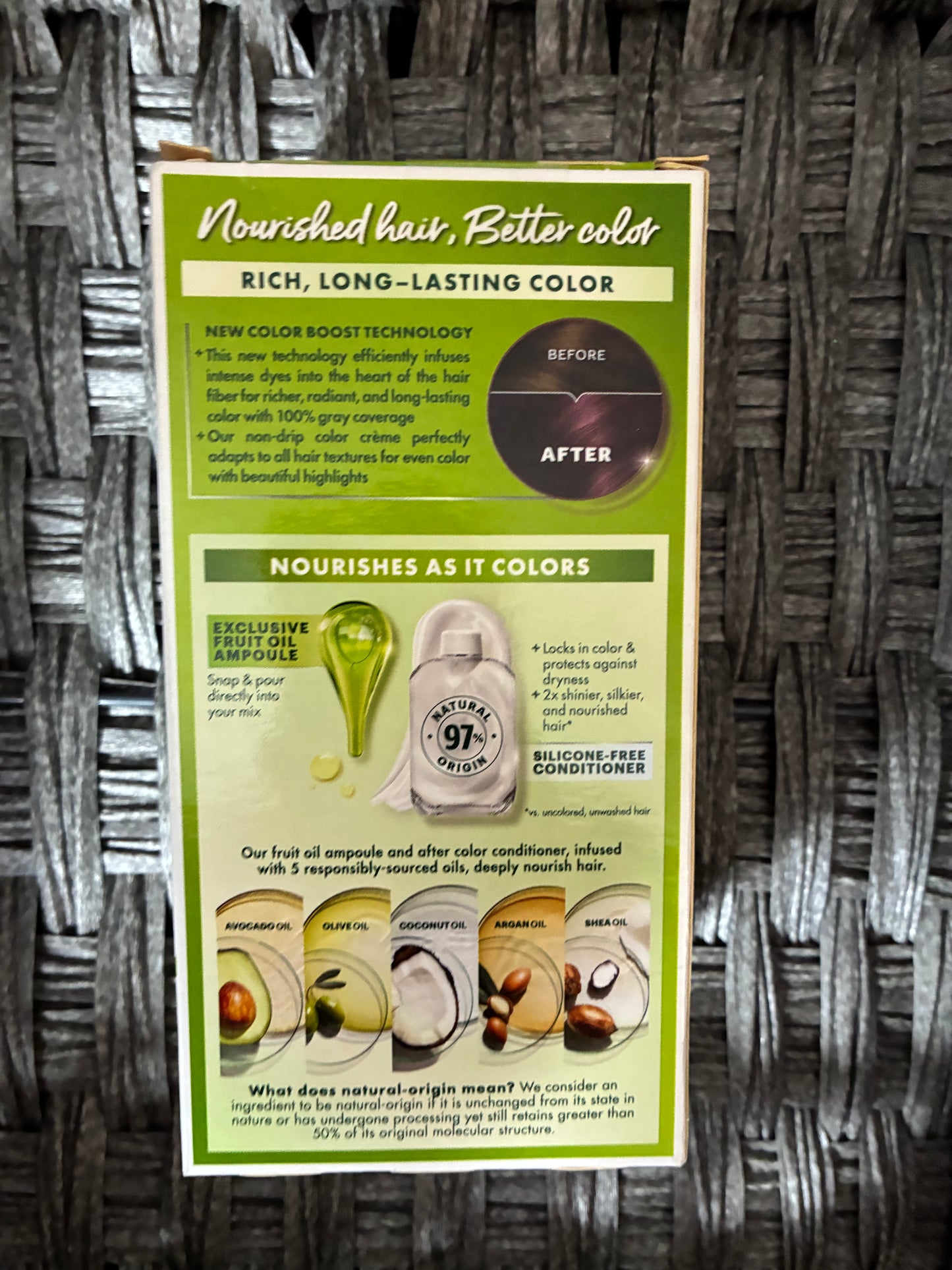 GARNIER NUTRISSE PERMANENT HAIR COLOR #362 DARKEST BERRY BURGUNDY