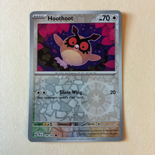 2024 POKEMON TCG HOOTHOOT 126/162 HOLO
