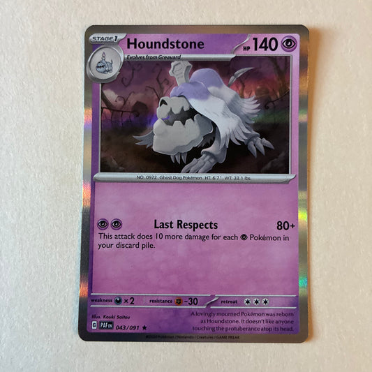 2024 POKEMON TCG HOUNDSTONE 043/091 HOLO
