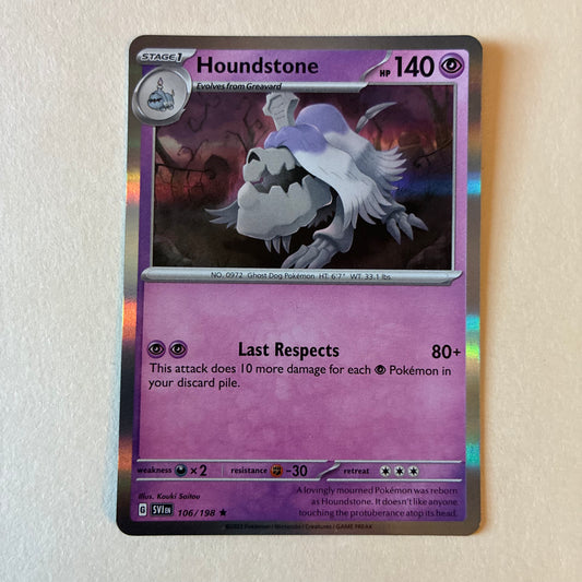 2023 POKEMON TCG HOUNDSTONE 106/198 HOLO
