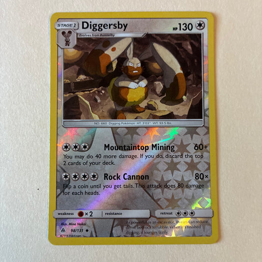 2018 POKEMON TCG DIGGERSBY 98/131 HOLO