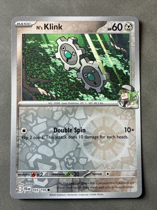 2025 POKEMON TCG - N'S KLINK 103/159 HOLO