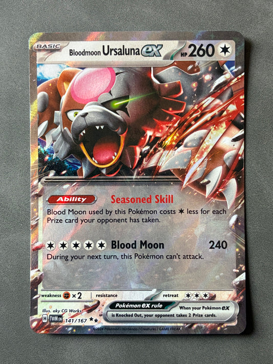 2024 POKEMON TCG - BLOODMOON URSALUNA EX 141/167 HOLO