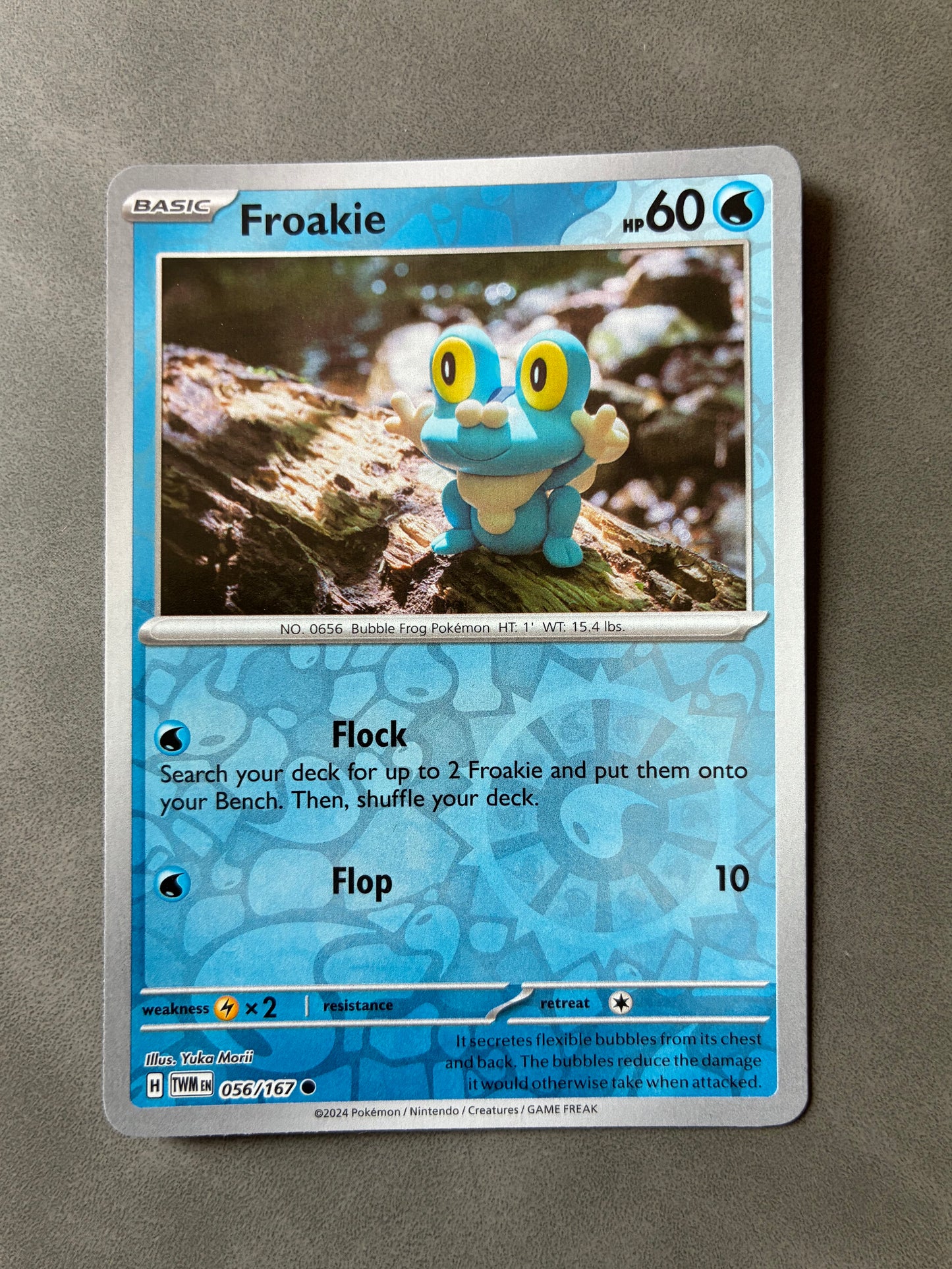 2024 POKEMON TCG TWM - FROAKIE 056/167 (REVERSE HOLO)