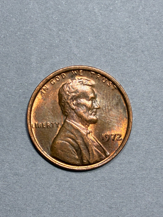 1972 PENNY NO MINT MARK WIDE RIM 95% COPPER CIRCULATED