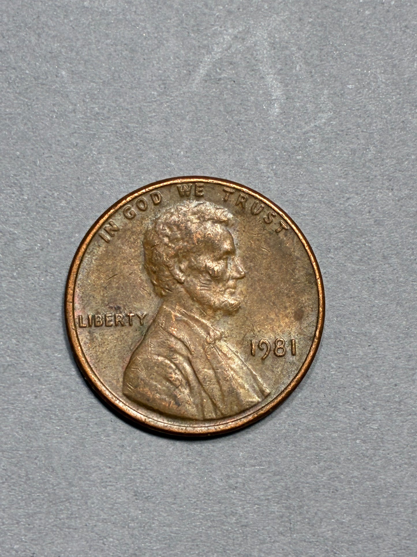 1981 PENNY NO MINT MARK 95% COPPER NICE BROWN COLOR CIRCULATED