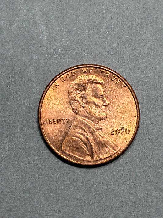 2020 PENNY NO MINT MARK CIRCULATED BRIGHT RED (PNC 0109)