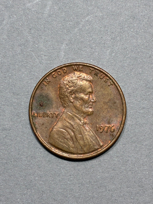1976 PENNY NO MINT MARK 95% COPPER BROWN CIRCULATED (PNC 0112)