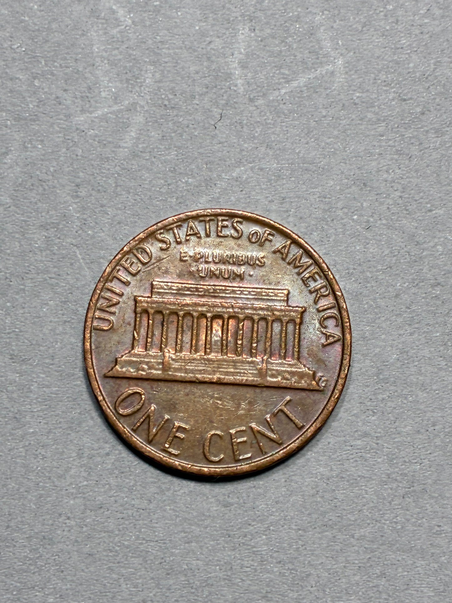 1982 PENNY NO MINT MARK DOUBLE RIM OFF CENTER LARGE DATE CIRCULATED (PNC 0113)